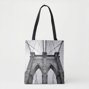 Brooklyn Bridge Closeup Architectural Detail Tote Bag