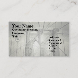 Brooklyn Bridge Elegant Business Card