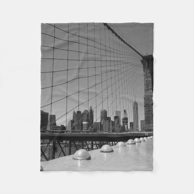 Brooklyn bridge fleece blanket (Front)