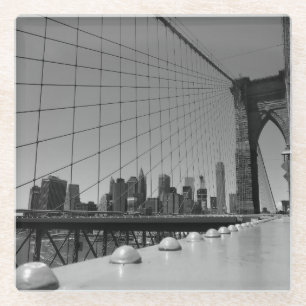 Brooklyn bridge glass coaster