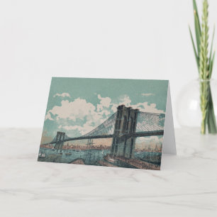 Brooklyn Bridge Greeting Card