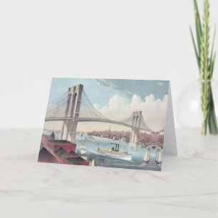 Brooklyn bridge holiday card