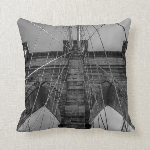 Brooklyn Bridge in New York City Throw Pillow