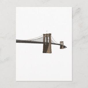 Brooklyn Bridge: New York City: 3D Model: Postcard