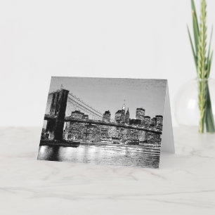 Brooklyn Bridge New York City Card