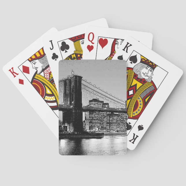 Brooklyn Bridge New York City Playing Cards (Back)