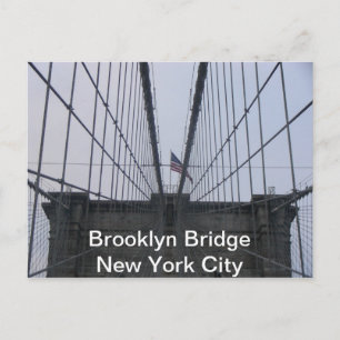 Brooklyn Bridge, New York City Postcard