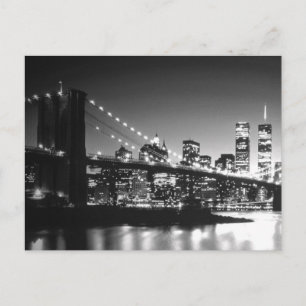Brooklyn Bridge New York City Skyline Manhattan Postcard