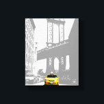 Brooklyn Bridge New York City Yellow Taxi Nyc Canvas Print<br><div class="desc">Brooklyn Bridge New York City Yellow Taxi Nyc Pop Art Canvas Art Print.</div>
