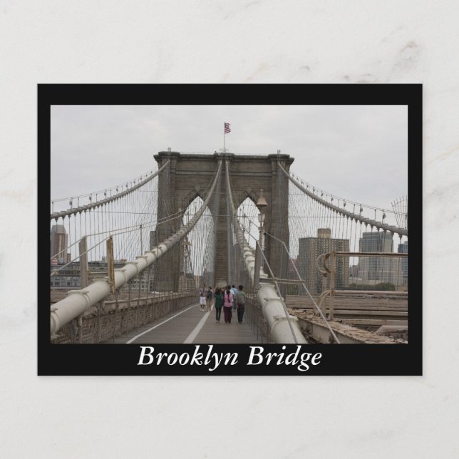 Brooklyn Bridge, New York Postcard (Front)