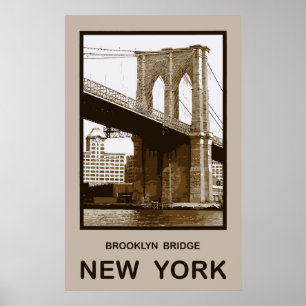 Brooklyn Bridge New York Poster