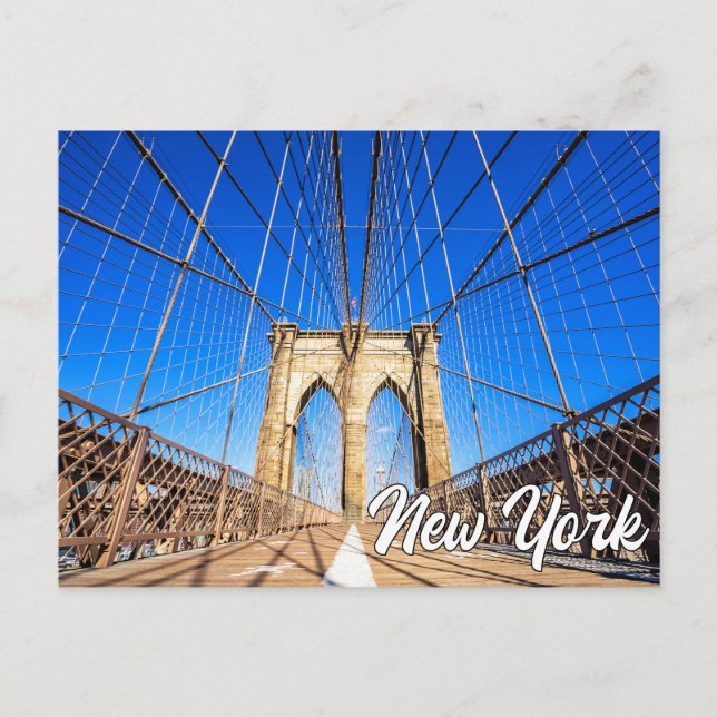 Brooklyn Bridge, New York, USA Postcard (Front)