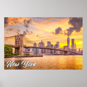 Brooklyn Bridge, New York, USA Poster