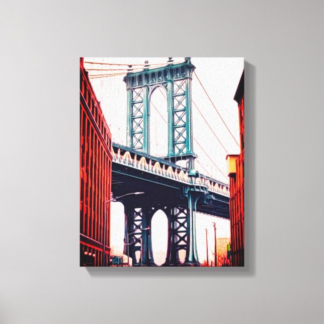 Brooklyn Bridge NewYork Stretched Canvas Print (Front)