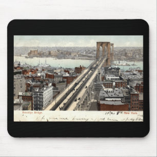 Brooklyn Bridge NY 1907 Vintage Mouse Pad