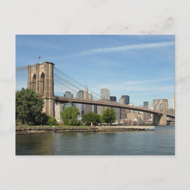 Brooklyn Bridge, NYC Postcard (Front)