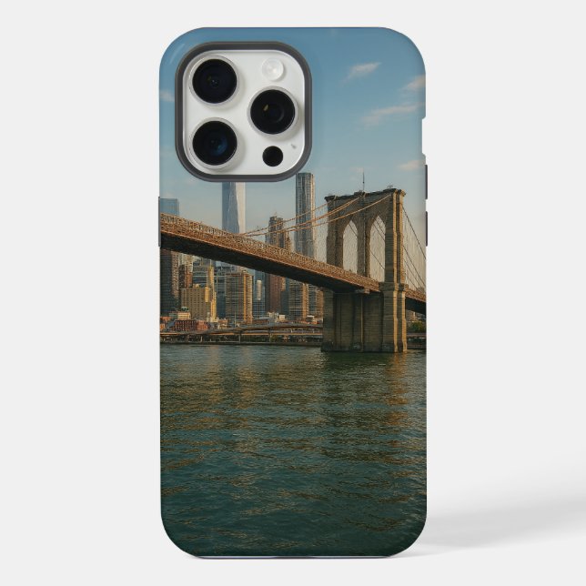 Brooklyn Bridge & NYC Skyline  iPhone Case (Back)