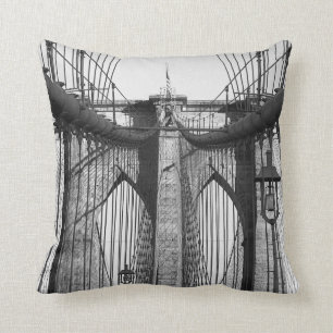 Brooklyn bridge, NYC theme toss pillow