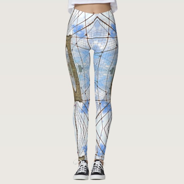 Brooklyn Bridge NYC Yoga Pants (Front)