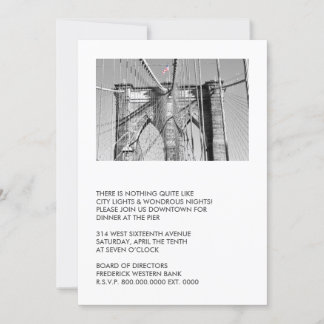 Brooklyn Bridge Party Invitations