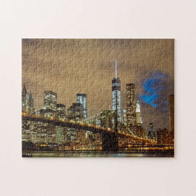 Brooklyn Bridge Photo New York City Jigsaw Puzzle (Horizontal)