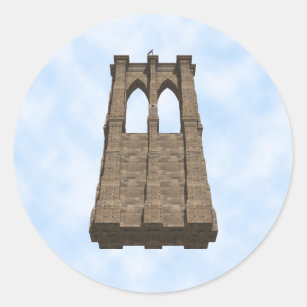 Brooklyn Bridge Pillar: 3D Model: Sticker