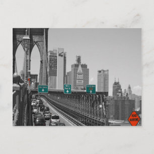 Brooklyn bridge postcard