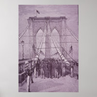 Brooklyn Bridge, President Arthur at its opening