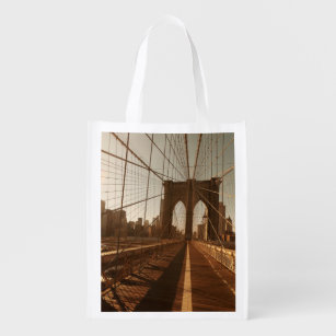 Brooklyn Bridge. Reusable Grocery Bag