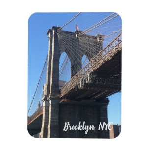 Brooklyn Bridge Sky New York City NYC Photography Magnet