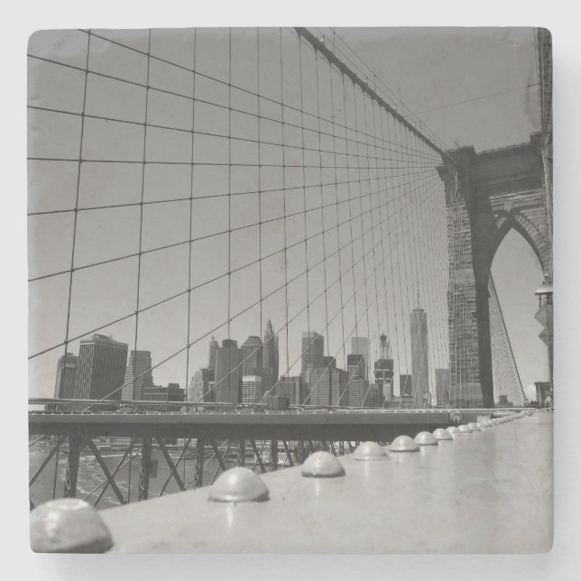 Brooklyn bridge stone coaster (Front)