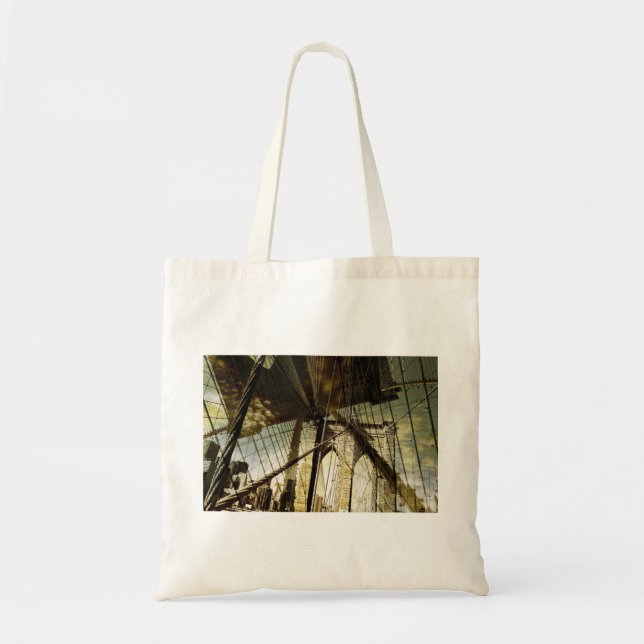 Brooklyn bridge theme tote bag (Front)