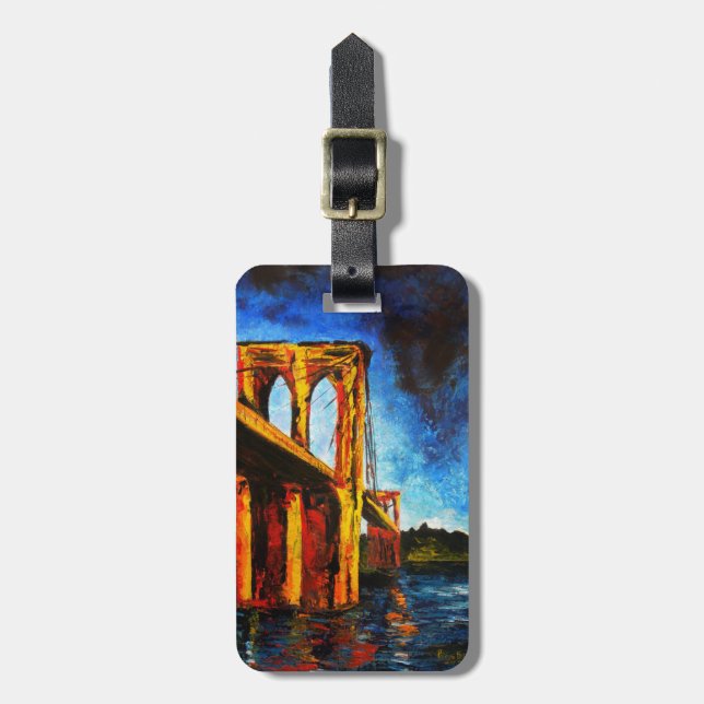Brooklyn Bridge to Utopia 2009 Luggage Tag (Front Vertical)