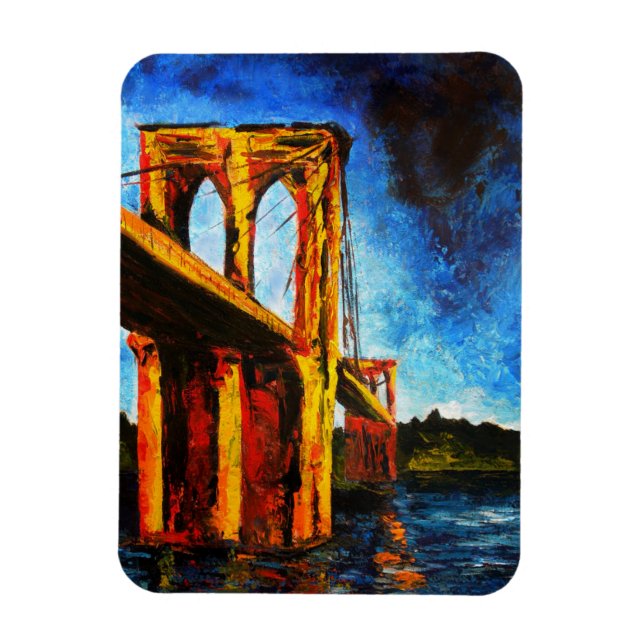 Brooklyn Bridge to Utopia 2009 Magnet (Vertical)