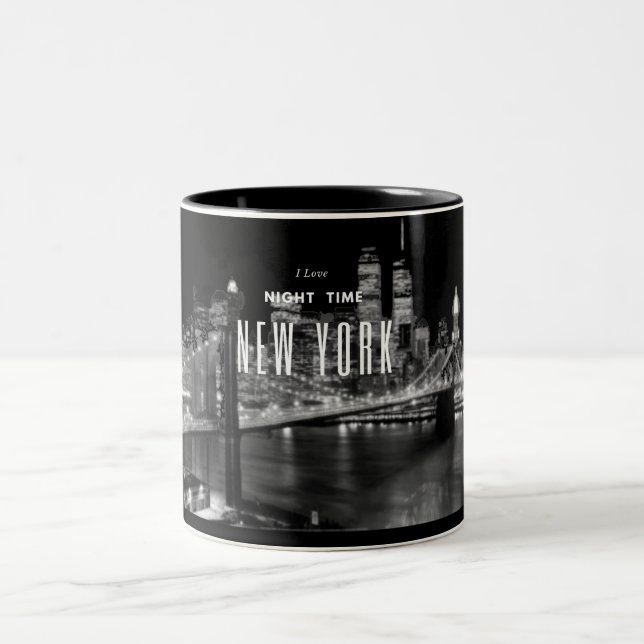 Brooklyn Bridge Two-Tone Coffee Mug (Center)