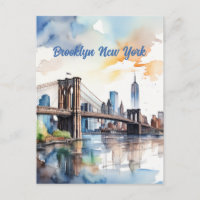 Brooklyn Bridge Watercolor