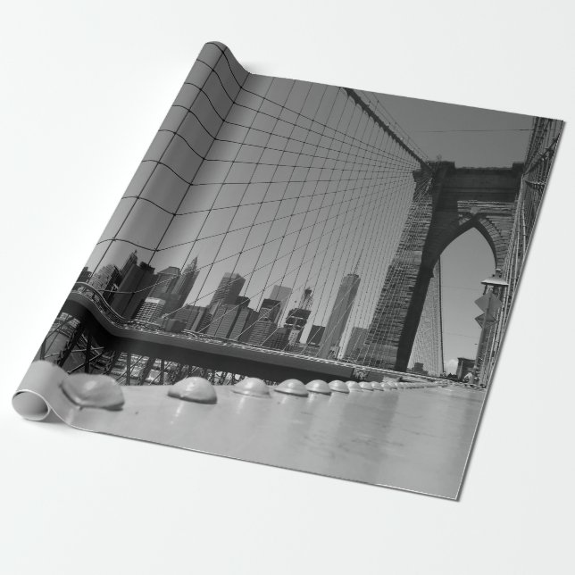Brooklyn bridge wrapping paper (Unrolled)