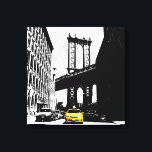 Brooklyn Bridge Yellow Taxi New York City Nyc Canvas Print<br><div class="desc">Brooklyn Bridge Yellow Taxi New York City Nyc Pop Art Canvas Art Print.</div>