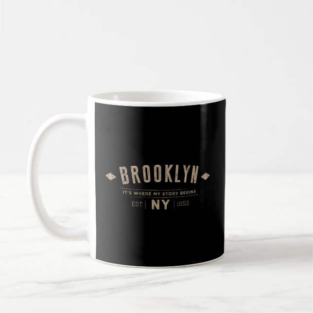 Brooklyn Brooklyn Ny Coffee Mug (Left)