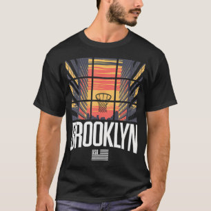 Brooklyn City Skyline Urban Design T-Shirt