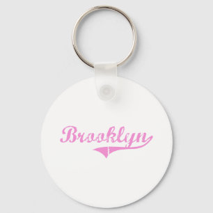 Brooklyn Classic Style Name Keychain