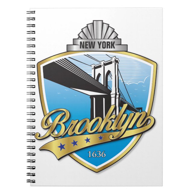 Brooklyn Design Gold Notebook (Front)