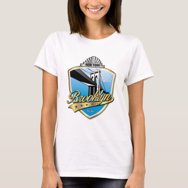 Brooklyn Design Gold T-Shirt (Front)