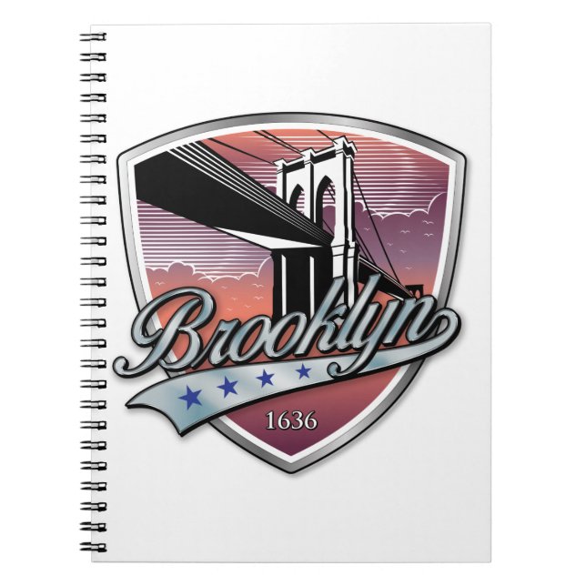 Brooklyn Design Silver Notebook (Front)