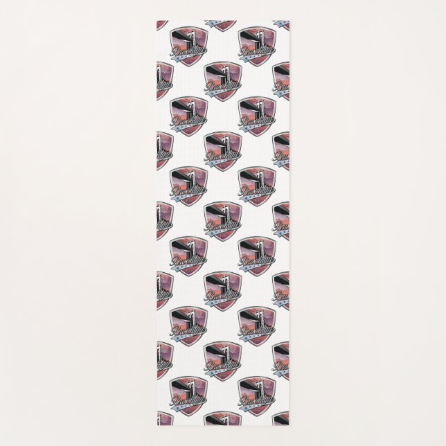 Brooklyn Design Silver Seamless Yoga Mat (Front)