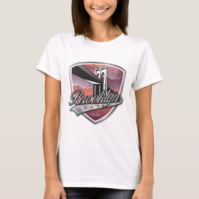 Brooklyn Design Silver T-Shirt (Front)