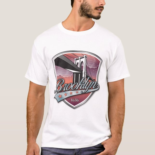 Brooklyn Design Silver T-Shirt (Front)
