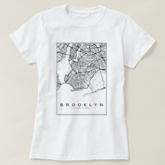 Brooklyn Illustration Map T-Shirt