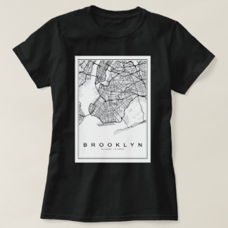 Brooklyn Illustration Map T-Shirt