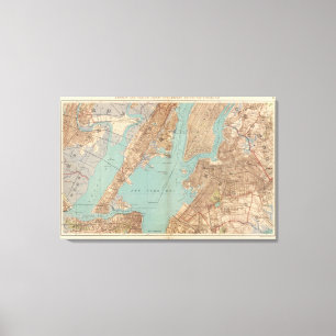 Brooklyn, Jersey City, and Hoboken Canvas Print